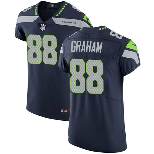 Nike Seahawks #88 Jimmy Graham Steel Blue Team Color Men's Stitched NFL Vapor Untouchable Elite Jersey